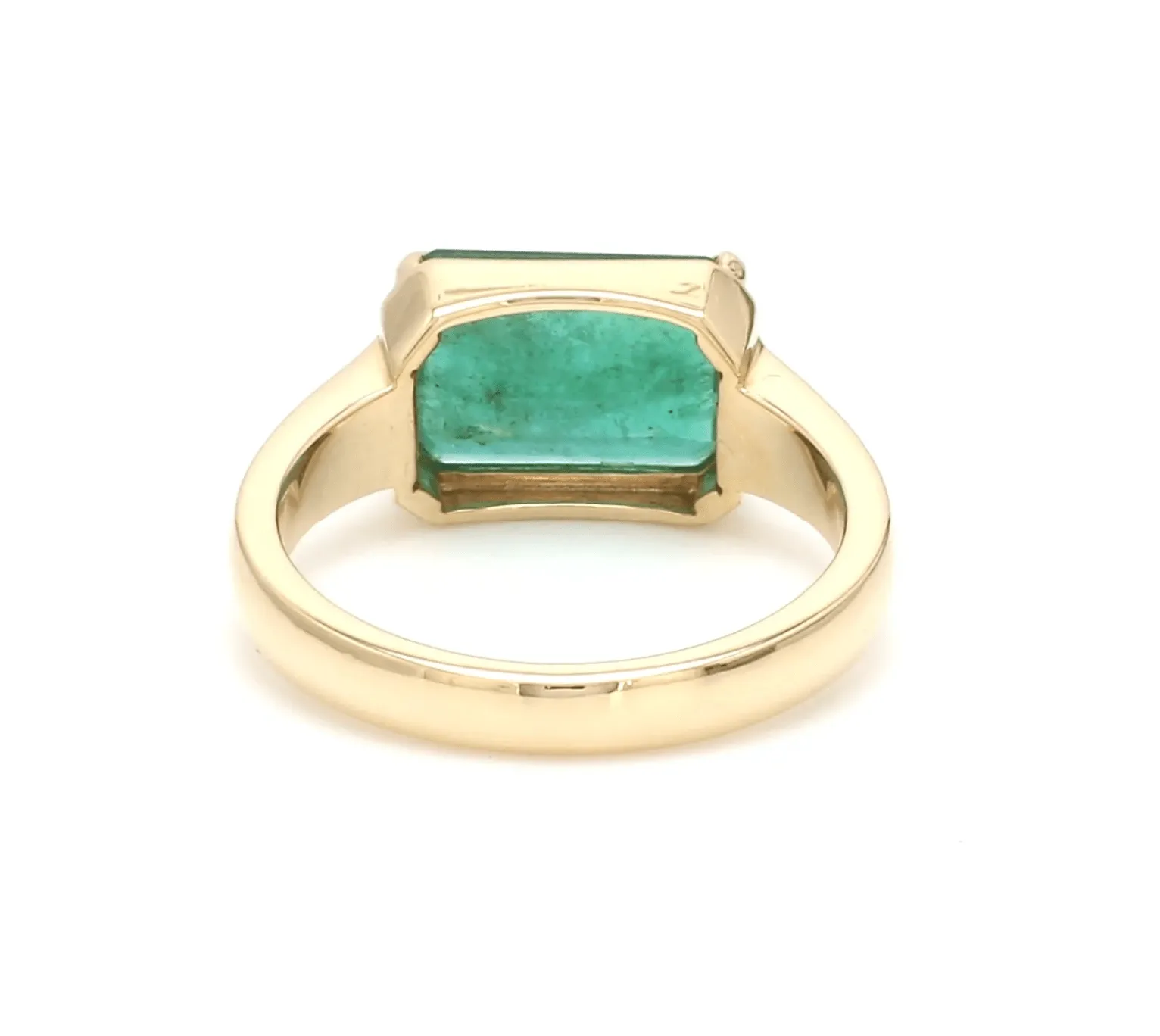 14K & 18K Gold Emerald East West Ring