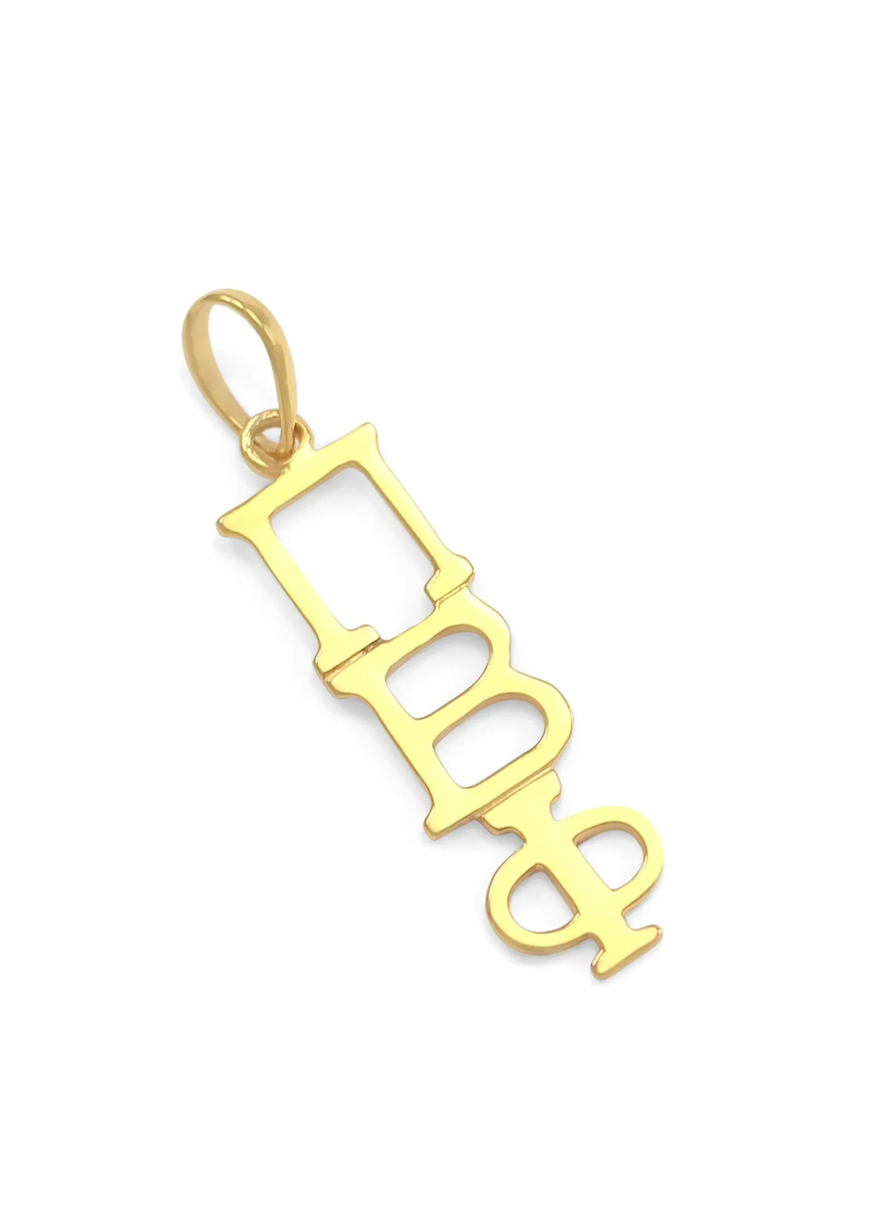 14k Solid Gold Pi Beta Phi Lavaliere