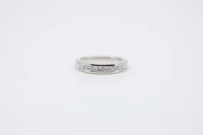 14K White Gold 0.56ctw Diamond Anniversary Band Size 6 (4.34g.)