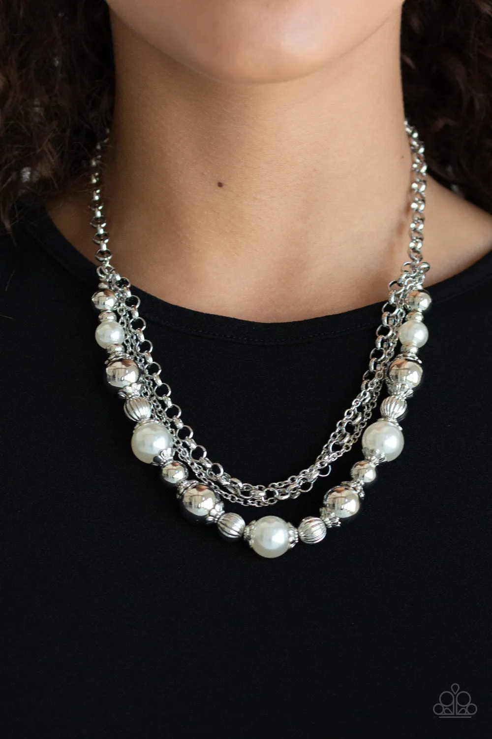 5th Avenue Romance - White Necklace