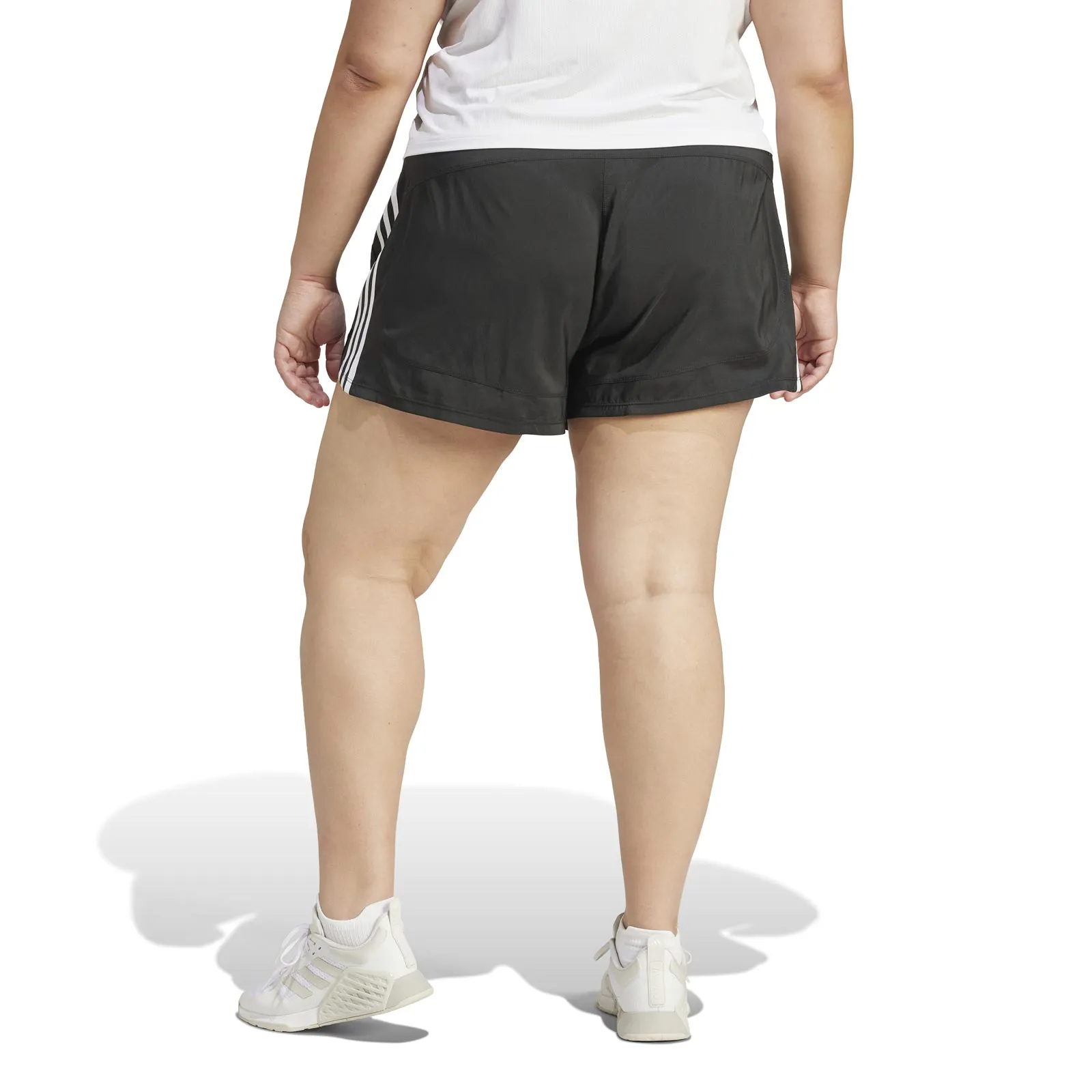 adidas Pacer Training High-Rise Womens Plus-Size Shorts