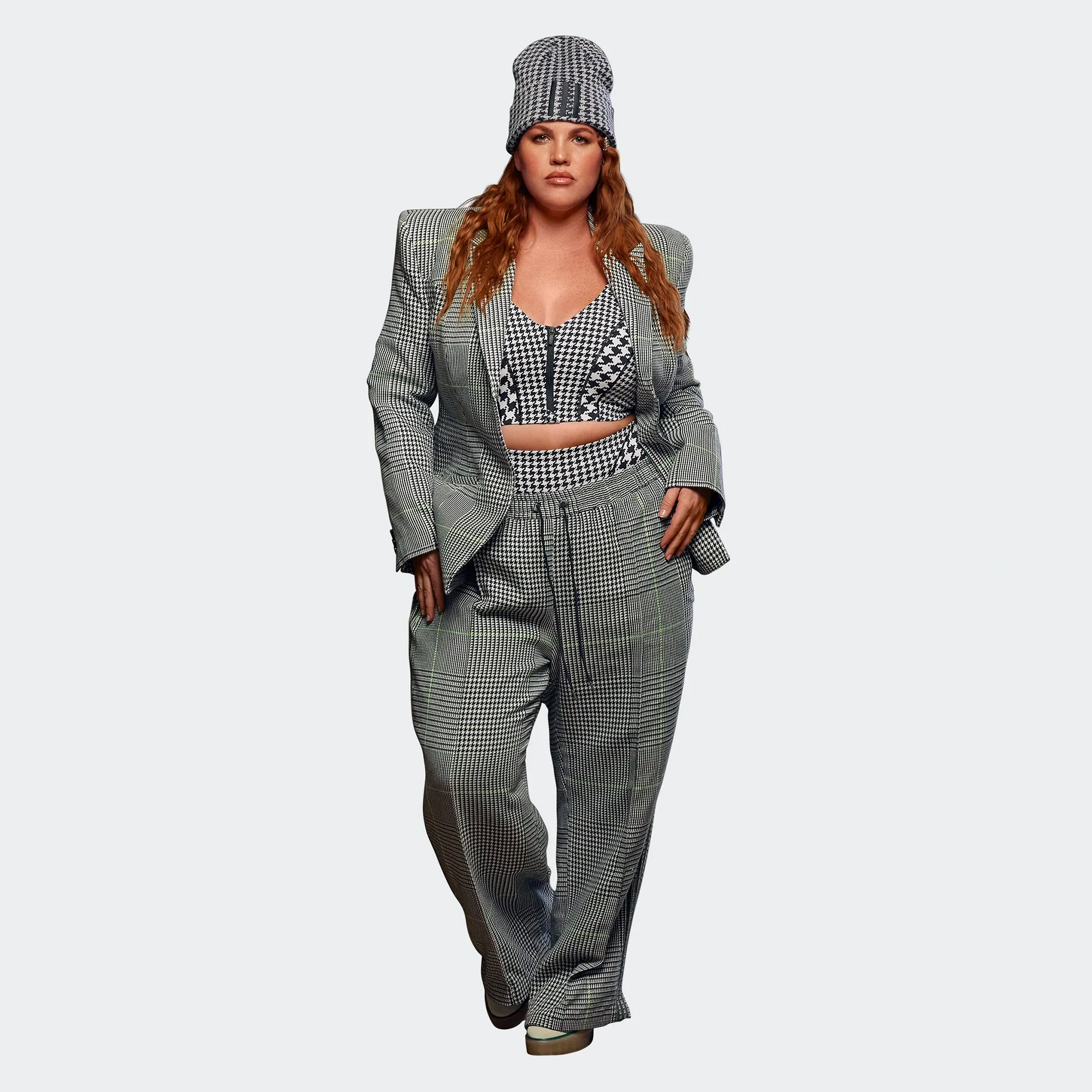 Adidas x Ivy Park Womens Suit Jacket 'Wht/Blk/Slime'