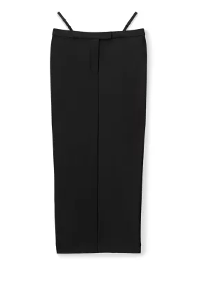 alexanderwang.t Fitted Long Skirt with Bikini Strap - Black