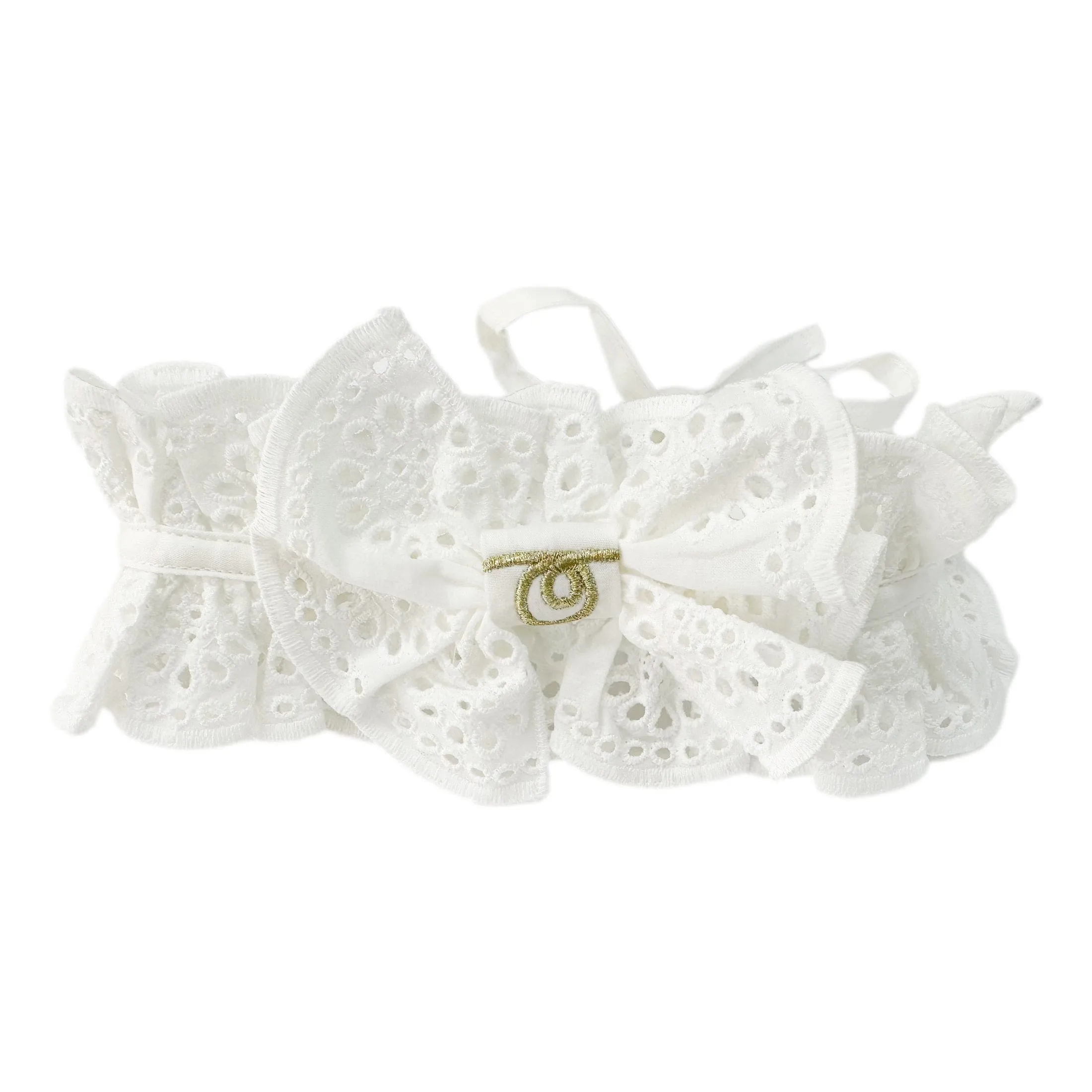 Alexis White Lace Hair Sash