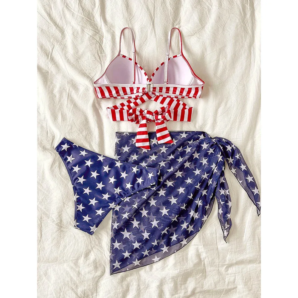 All-American Goddess USA Bikini Set