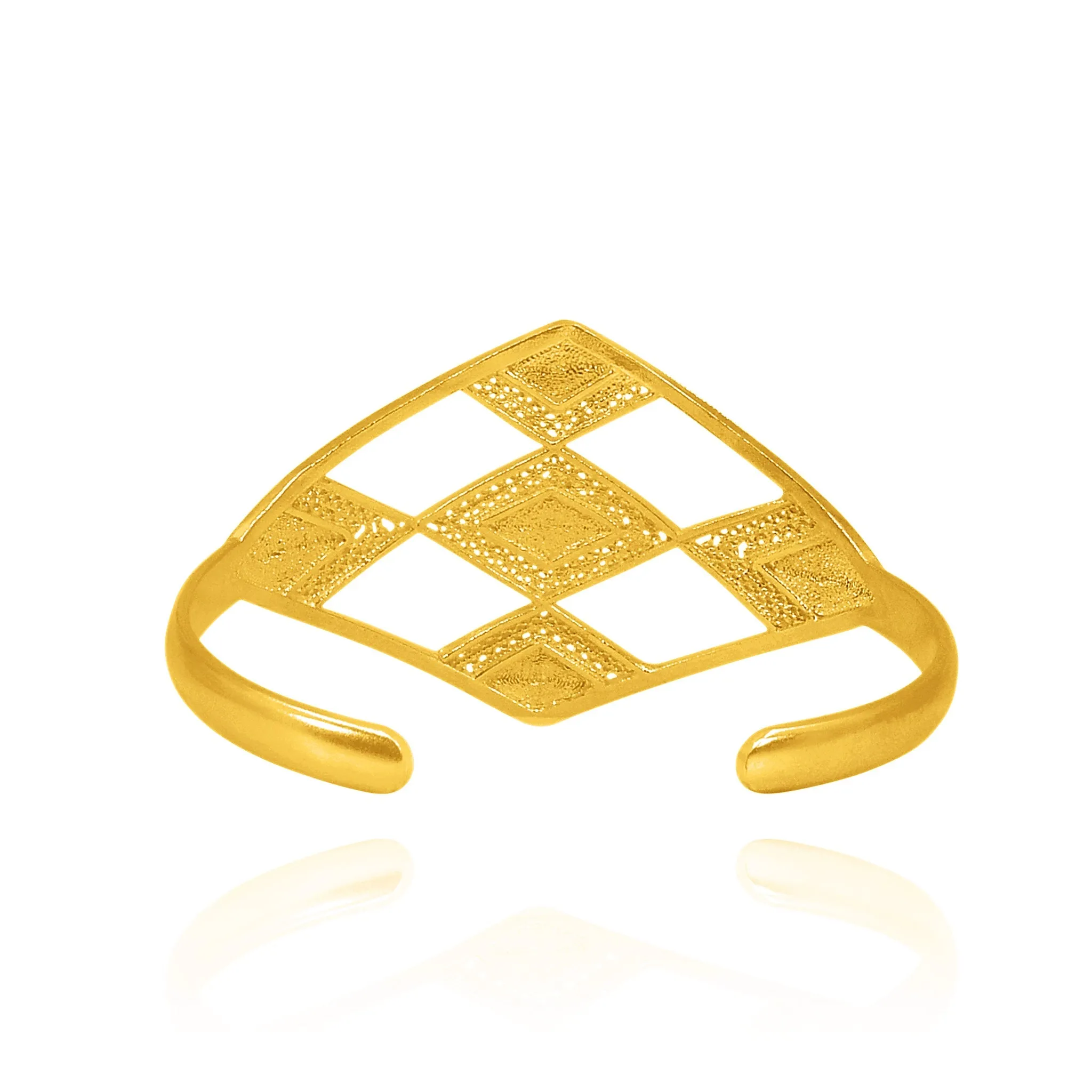 ARIADNA GOLD CUFF BRACELET FILIGREE