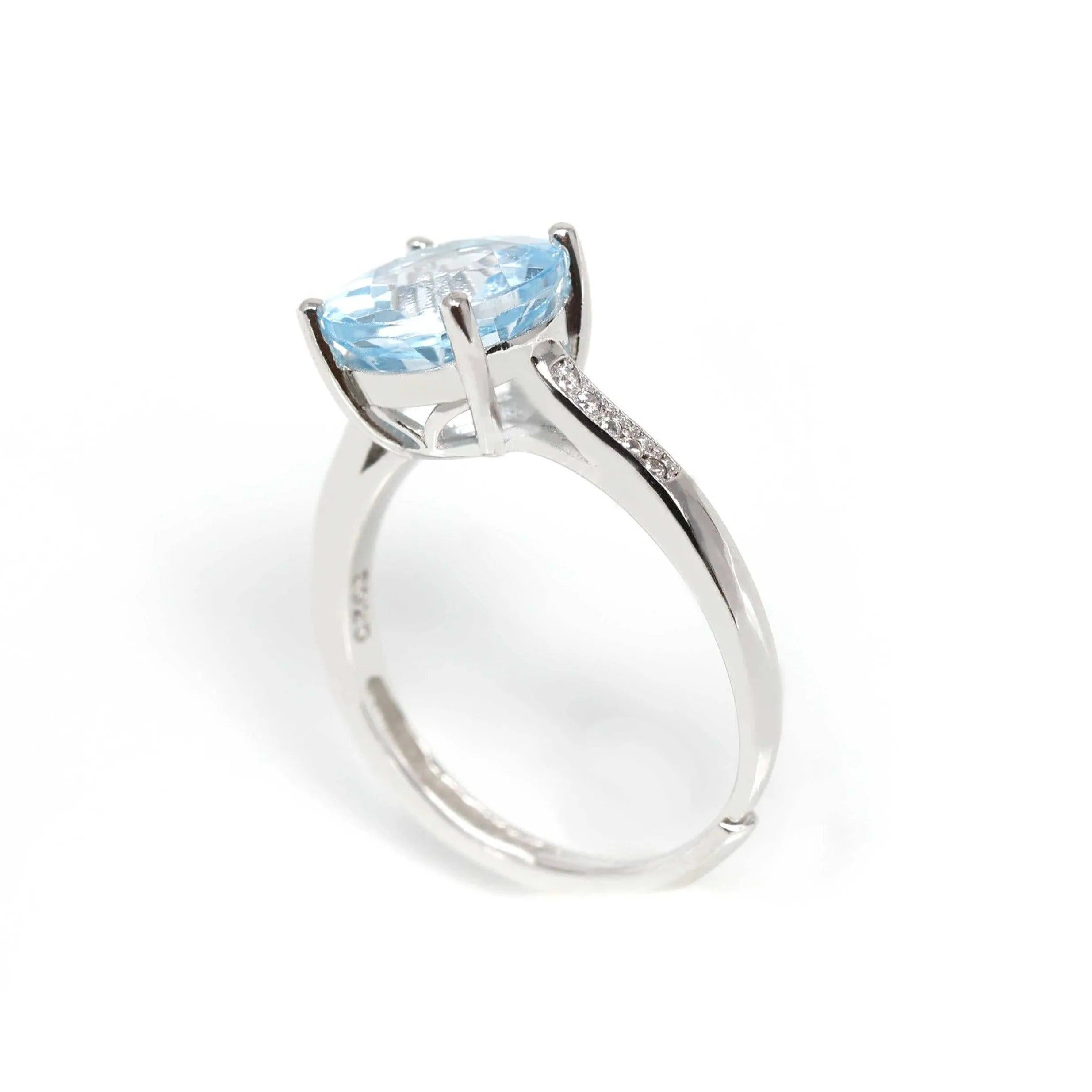 Baikalla? Sterling Silver Sky Blue Topaz Ring