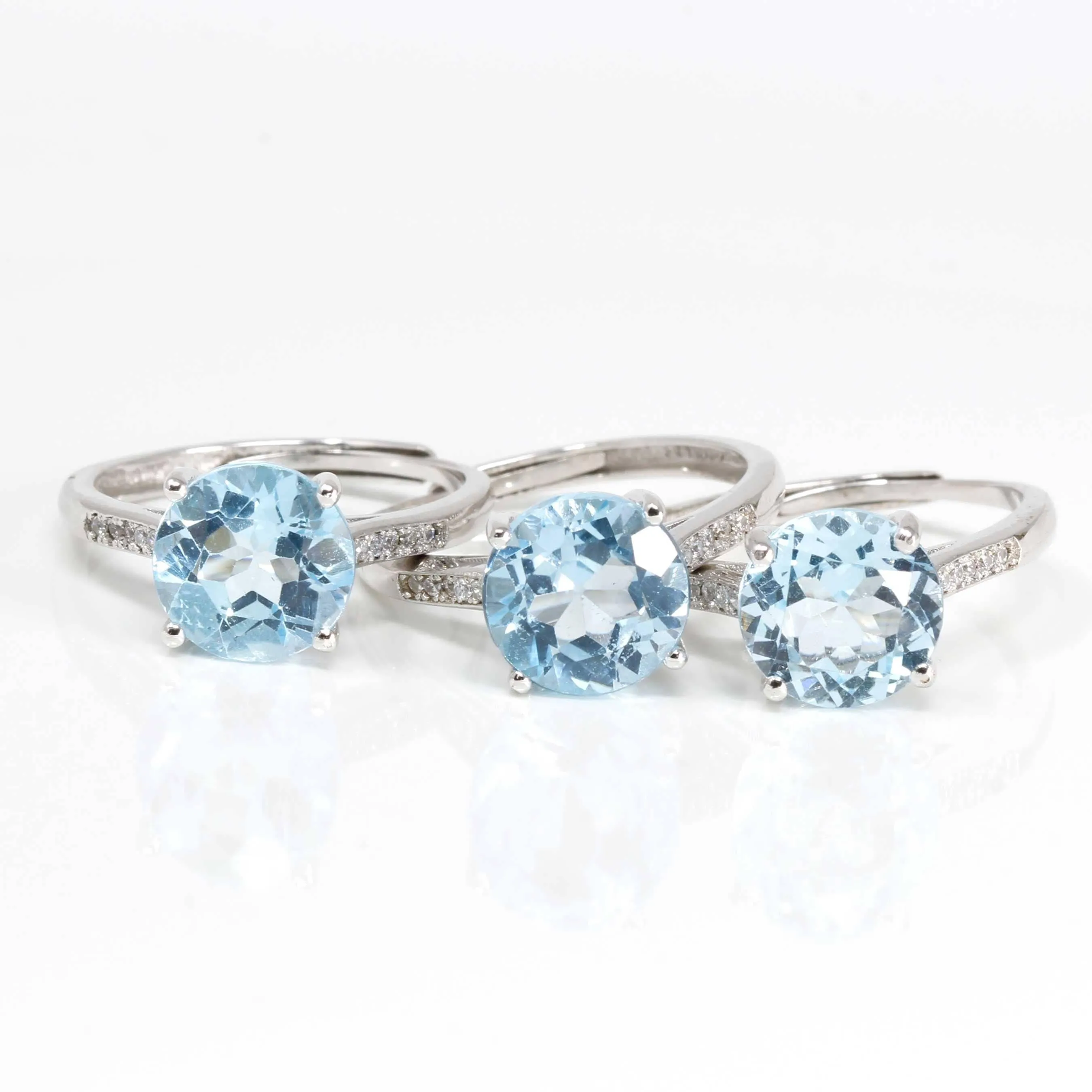 Baikalla? Sterling Silver Sky Blue Topaz Ring