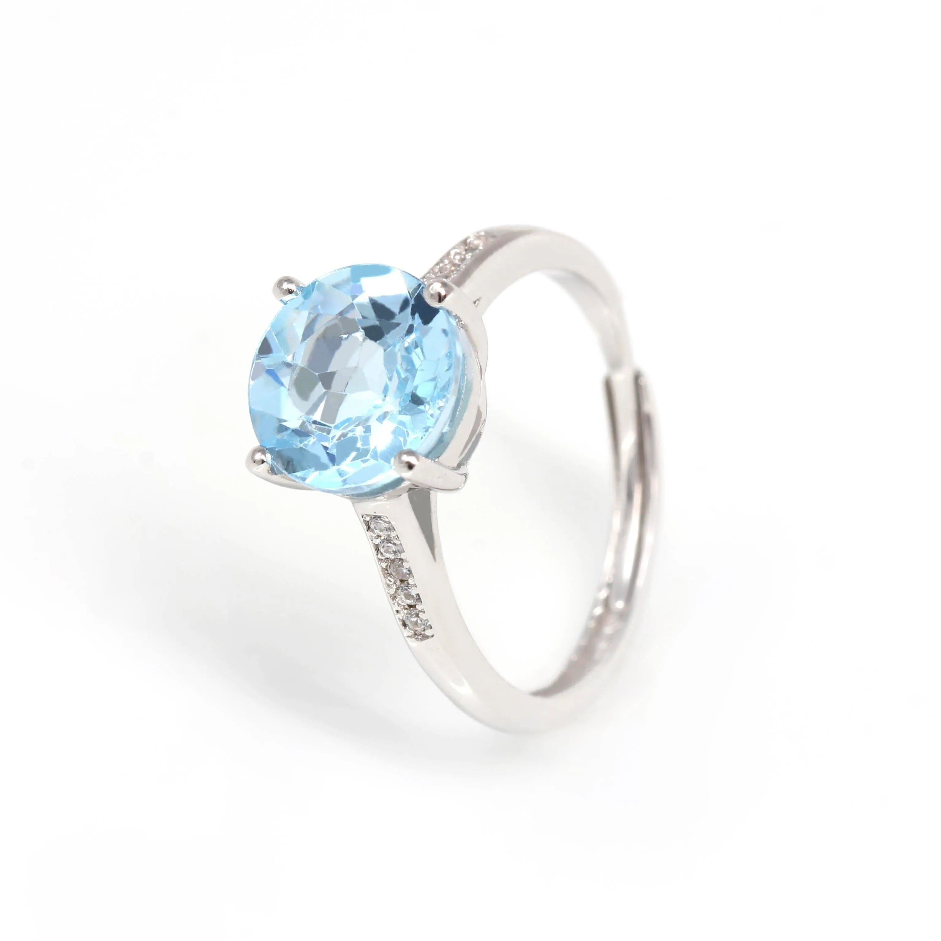 Baikalla? Sterling Silver Sky Blue Topaz Ring