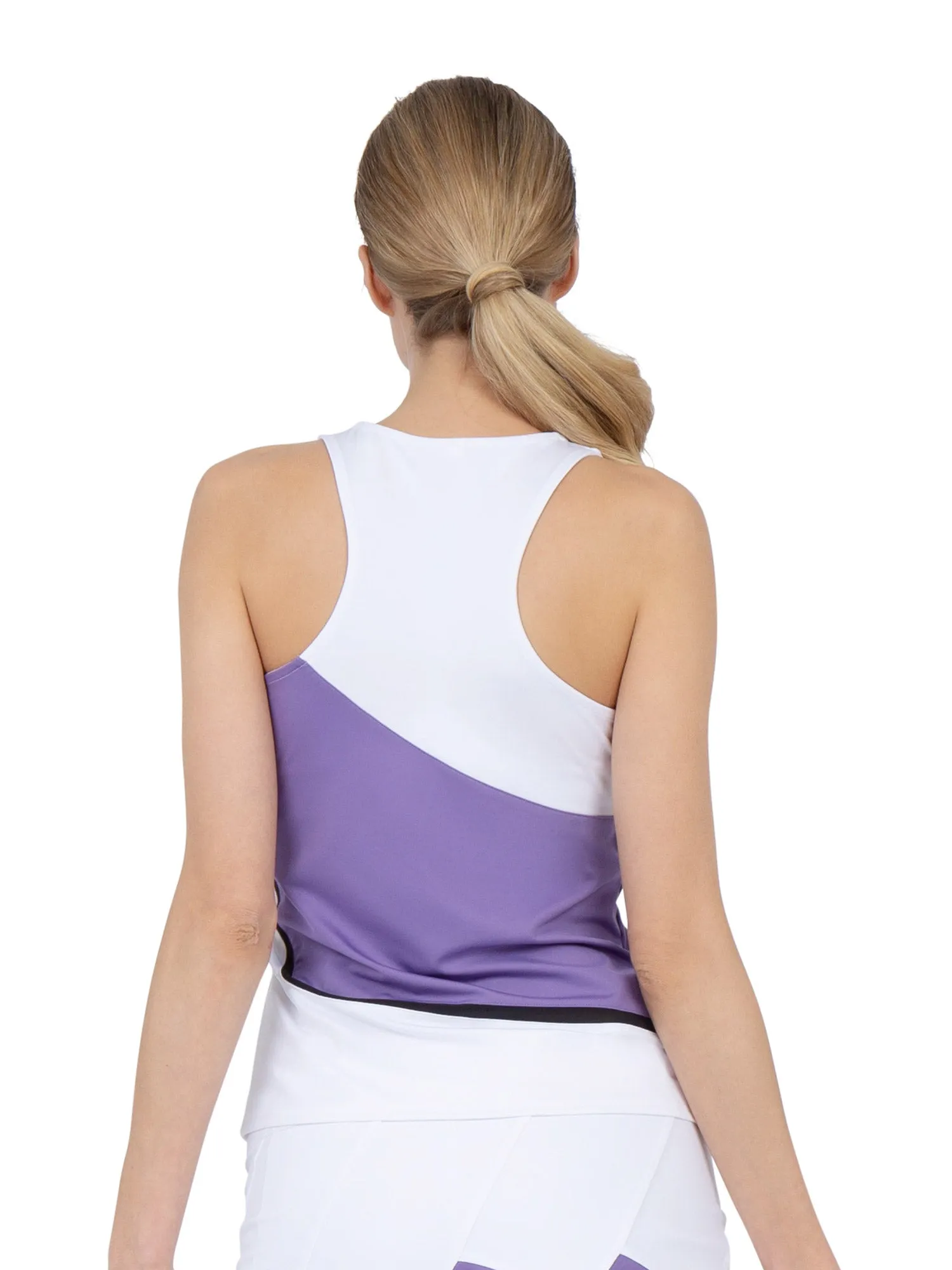 Baseline Tank - White/Lavender Combo