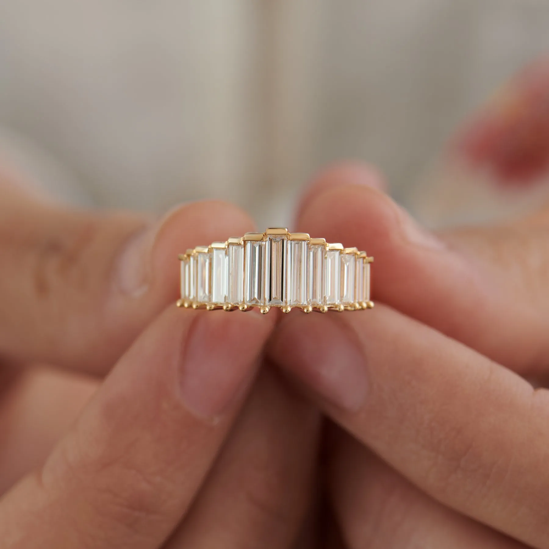 Bespoke Baguette Diamond Ring - OOAK