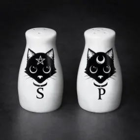 Black Cats: Salt & Pepper Shaker Set