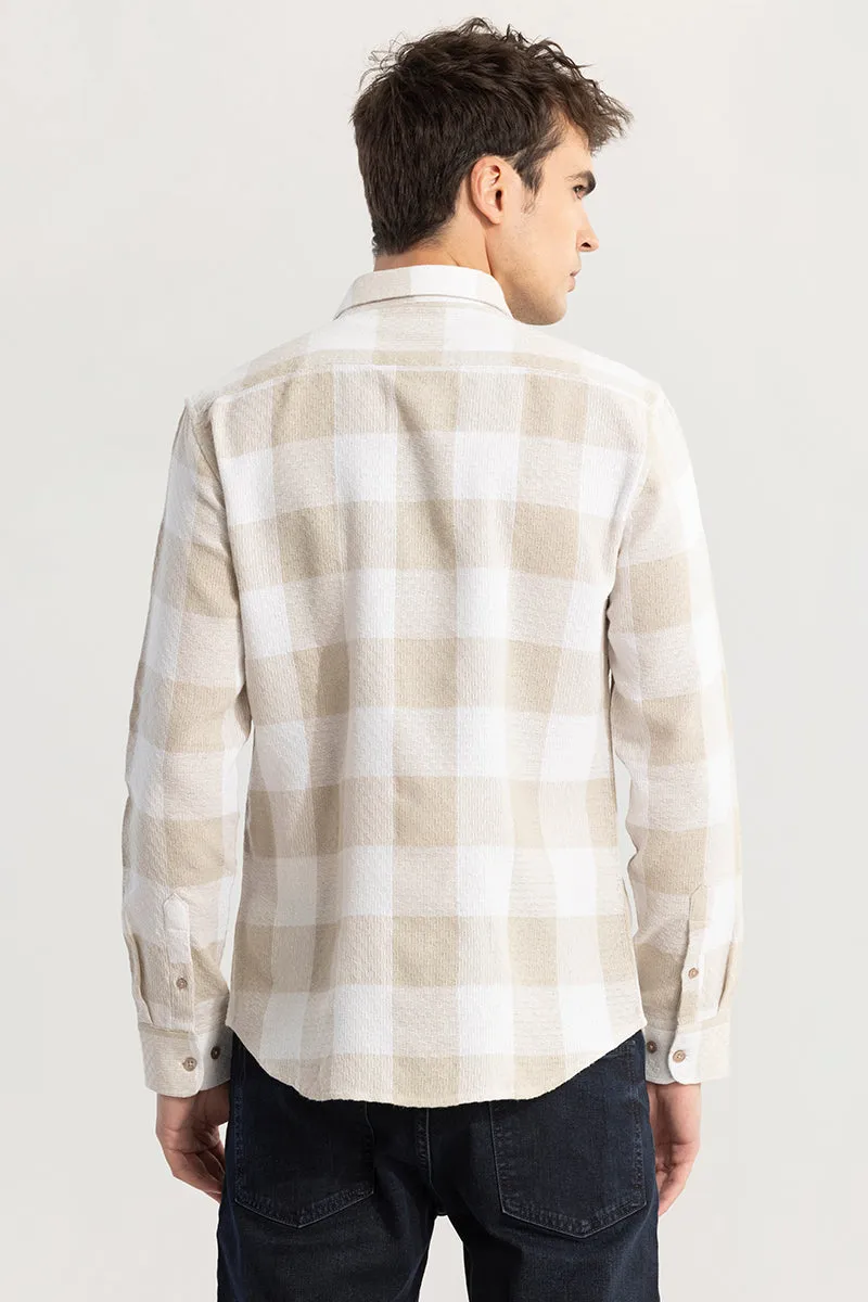 Buffalo Grid Beige Checks Shirt