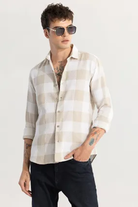 Buffalo Grid Beige Checks Shirt