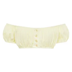 Buttercream Rib Bandita Bikini Top