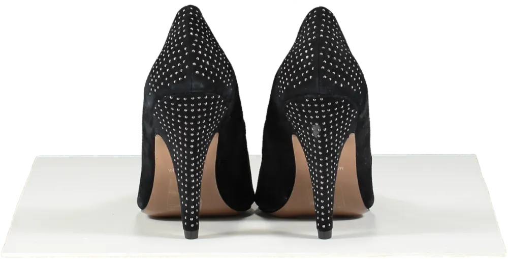 Carvela Black Suede Studded Court Shoes UK 5 EU 38 👠