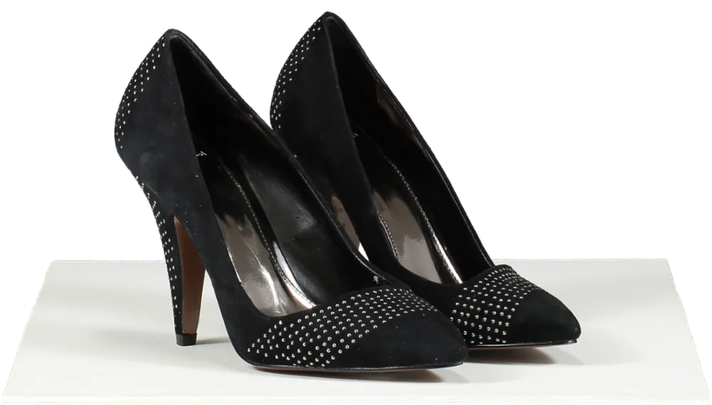 Carvela Black Suede Studded Court Shoes UK 5 EU 38 👠