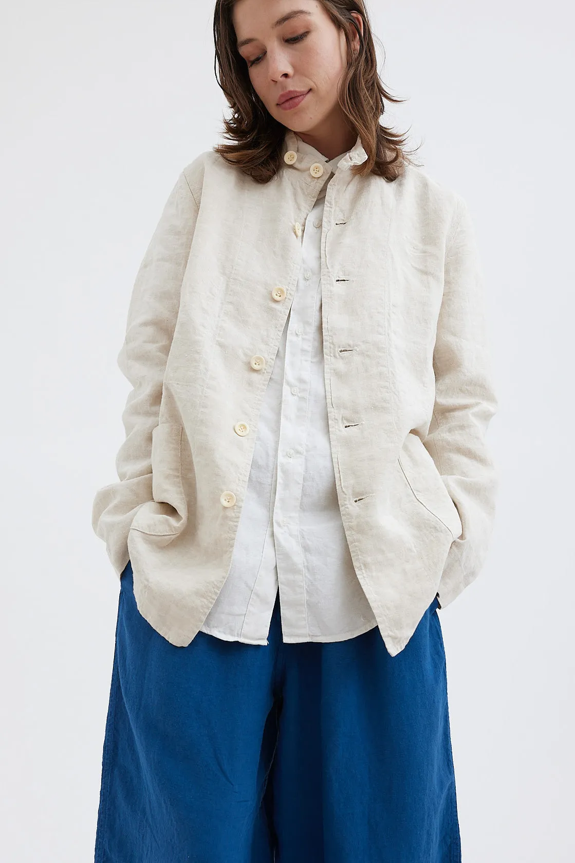 Chez Vidalenc - Jacket - Antic Linen Portys - Natural