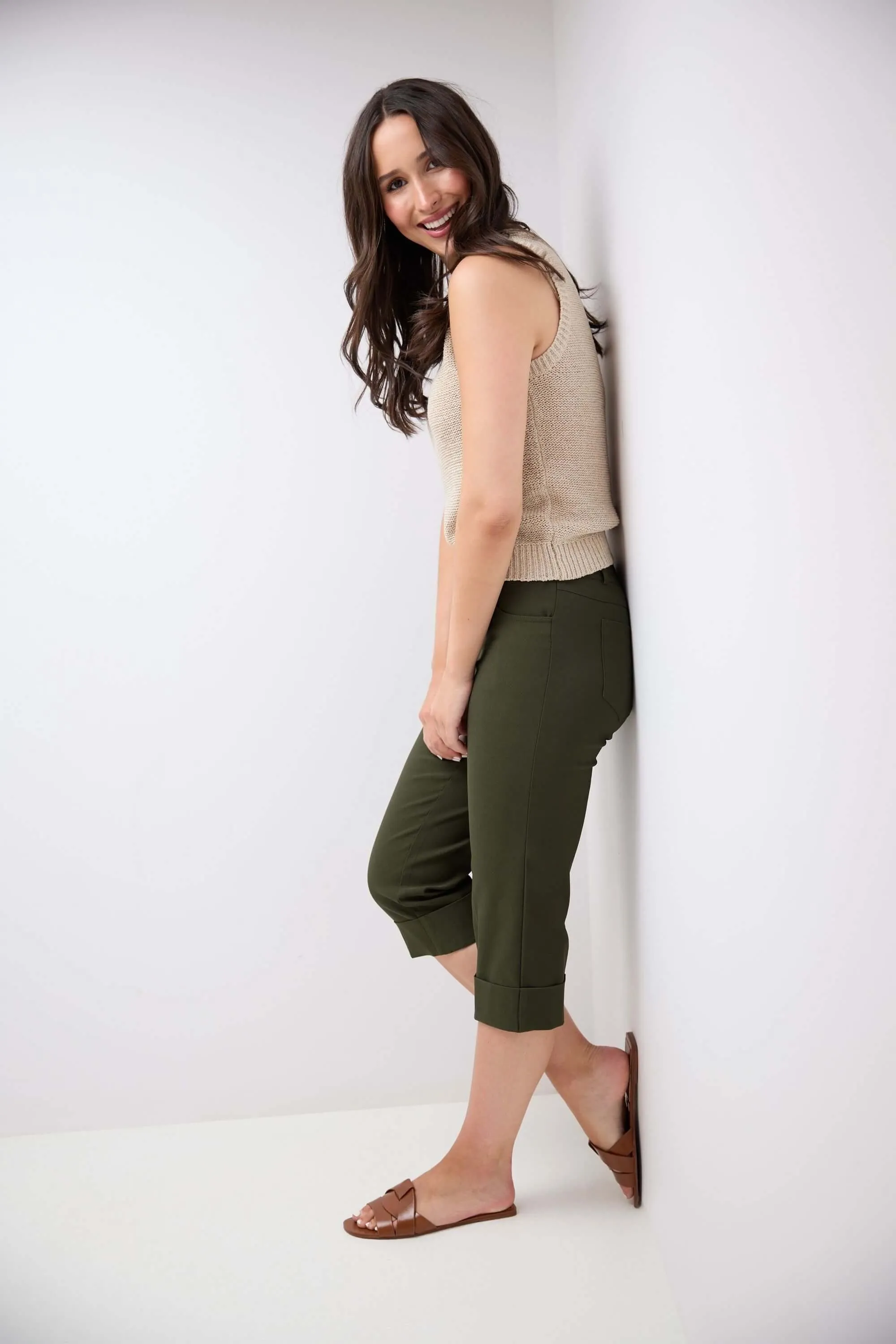 Chic Capri with Classic Cuffed Hem