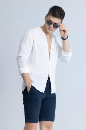 Coastal Linen White Shirt