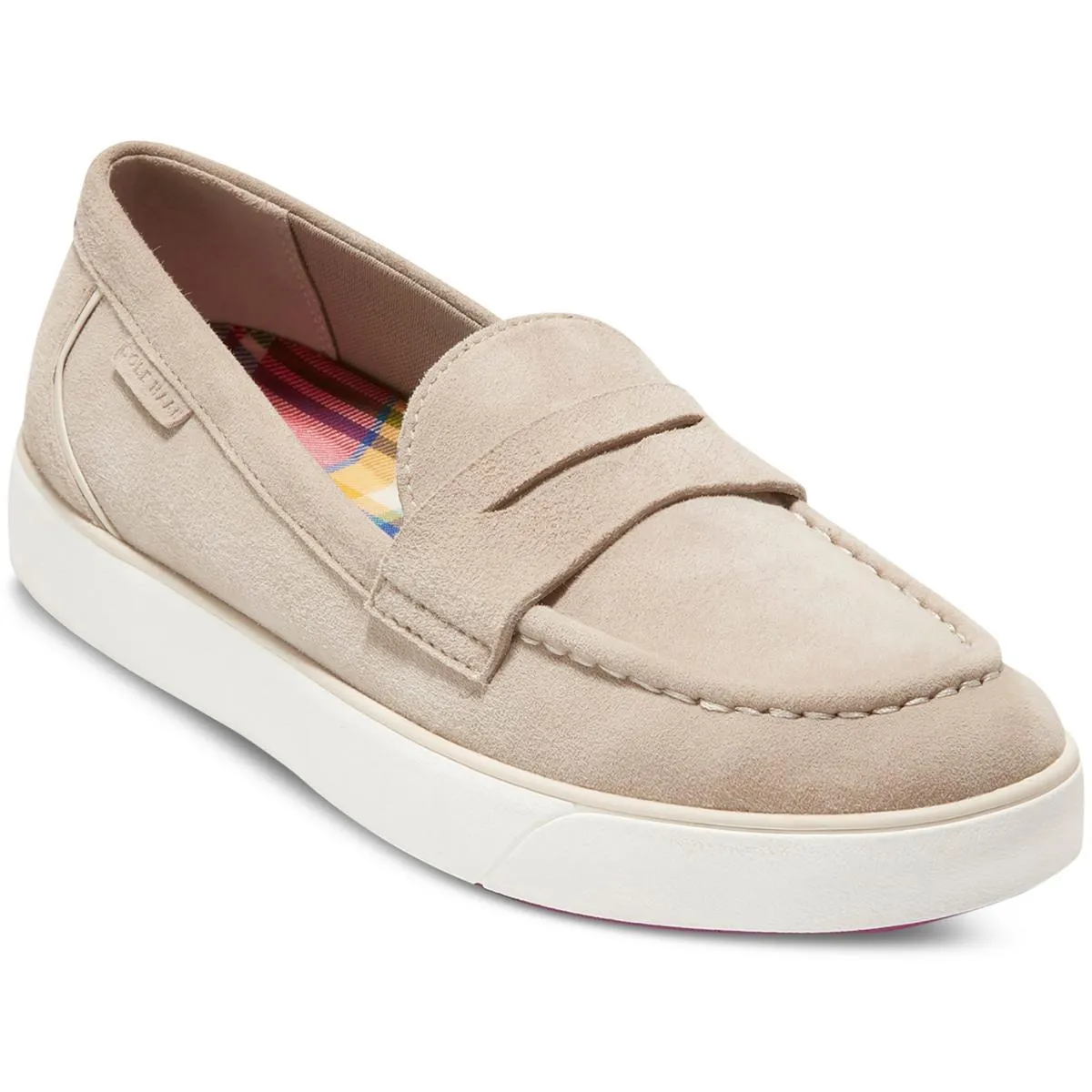 Cole Haan Womens Nantucket 2.0 Suede Slip On Loafers