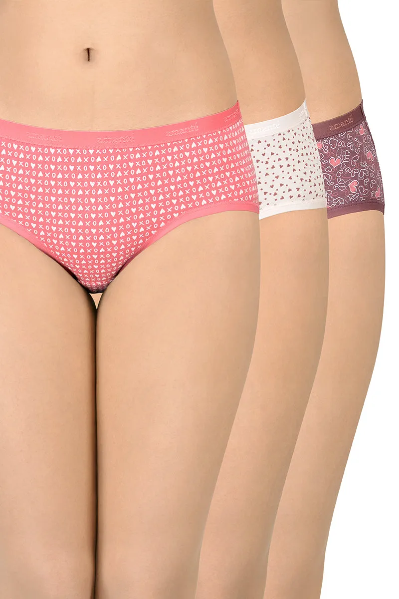 Cotton Hipster Brief Print Pack of 3 (Combo 2)