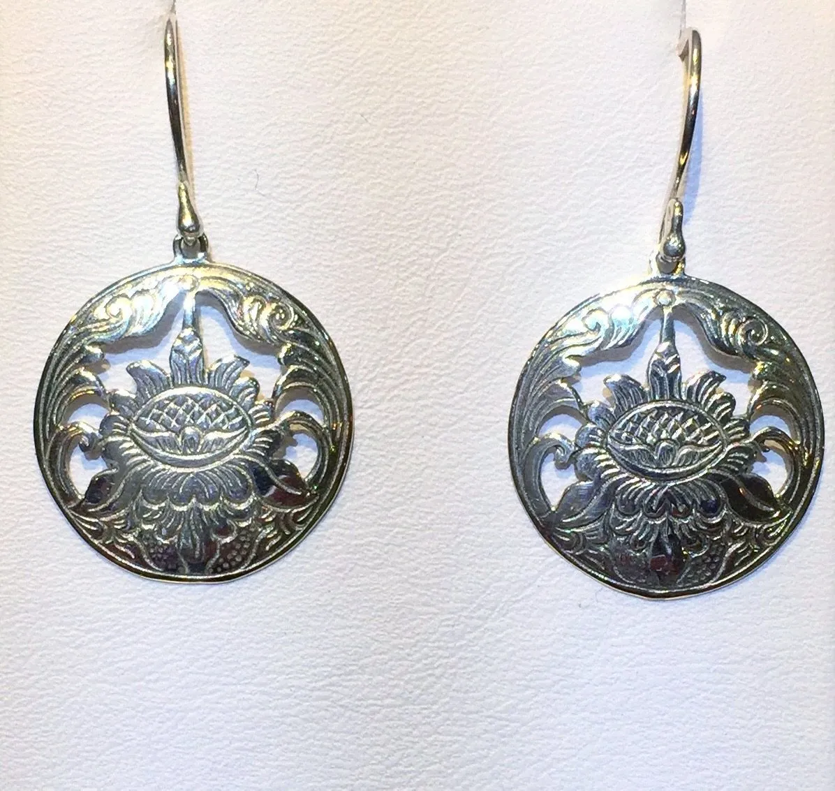 Divine Lotus Sterling earrings