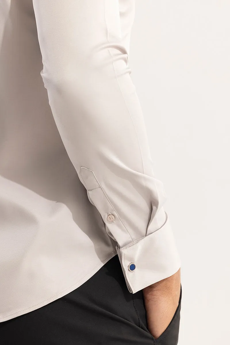 Double Cuff Cream Shirt