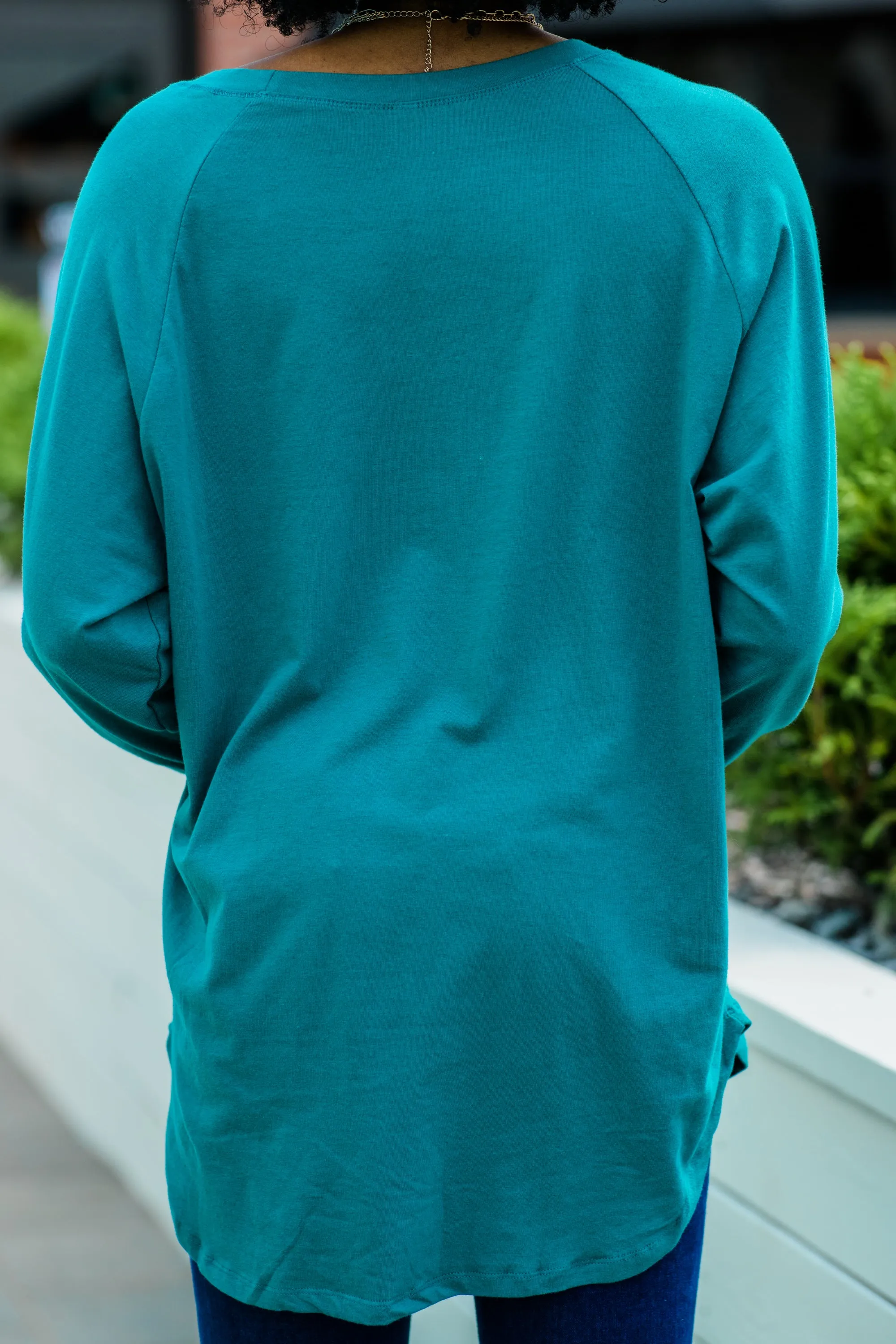 Easy Like Sunday Emerald Green Tunic