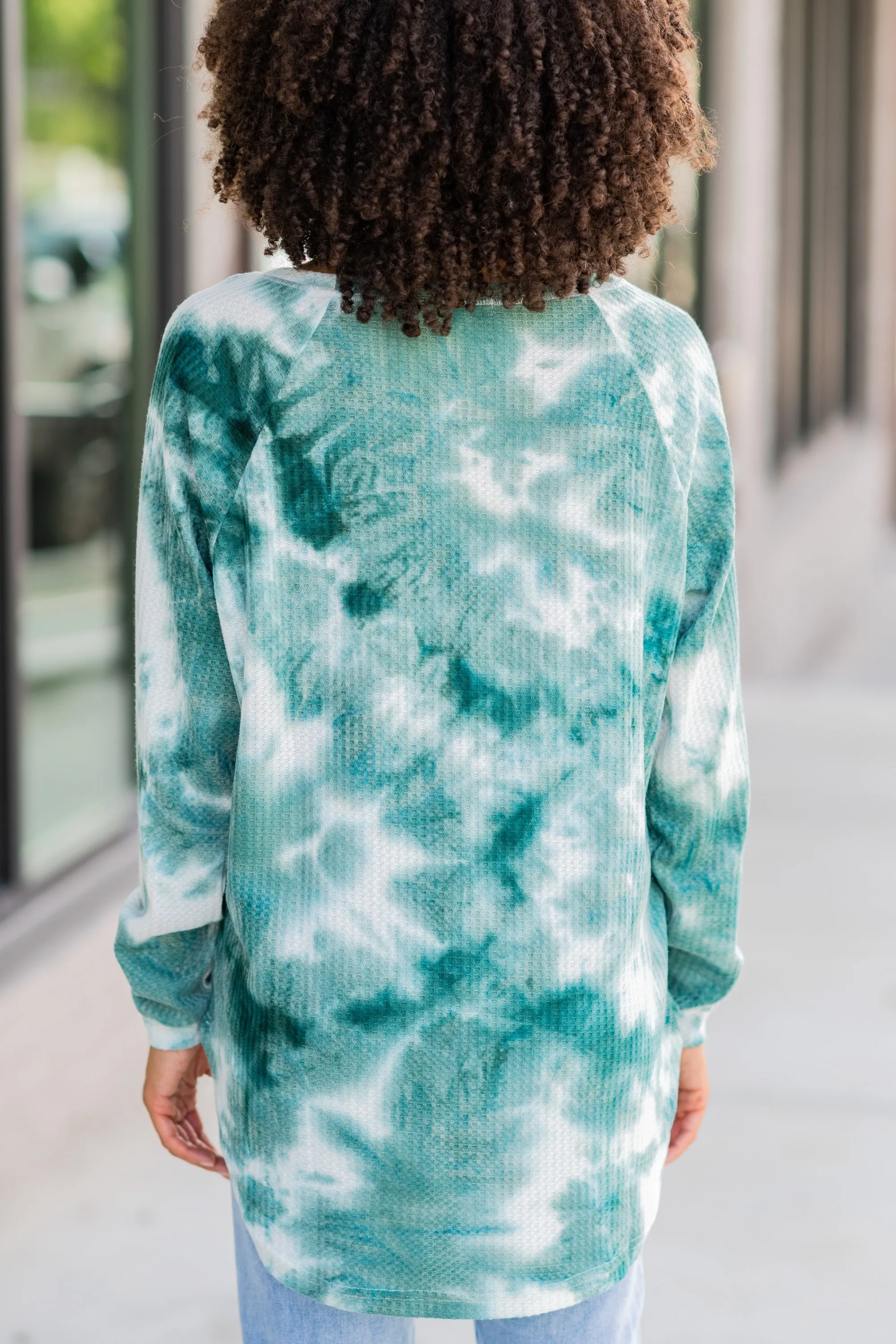 Easy Like Sunday Olive Green Tie Dye Tunic