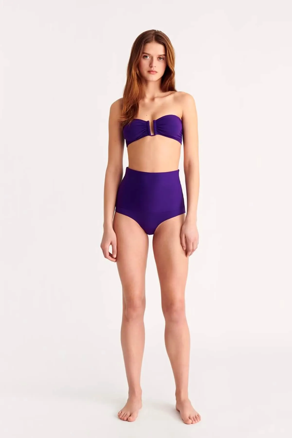 Eres Show Strapless Bikini Top - Inka Purple