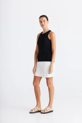 Essential Rib Tank (Black)