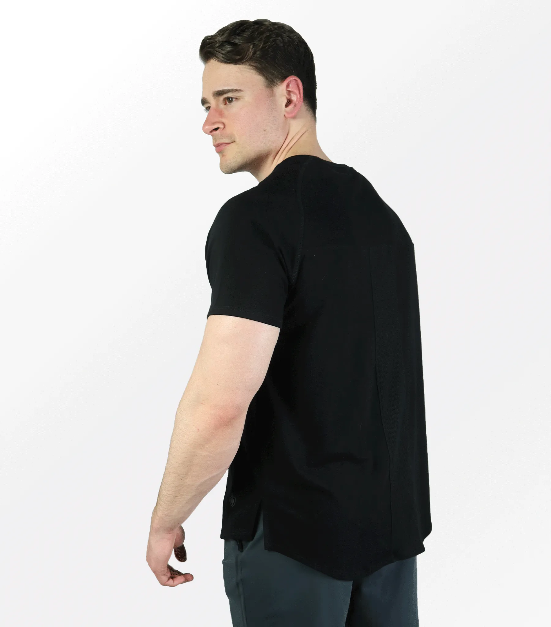 Eucalyptus Mesh Tee - Black