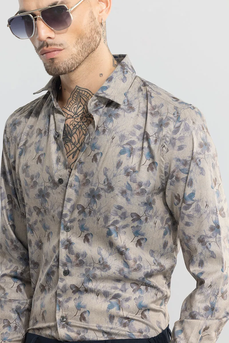 Fallen Flower Grey Shirt