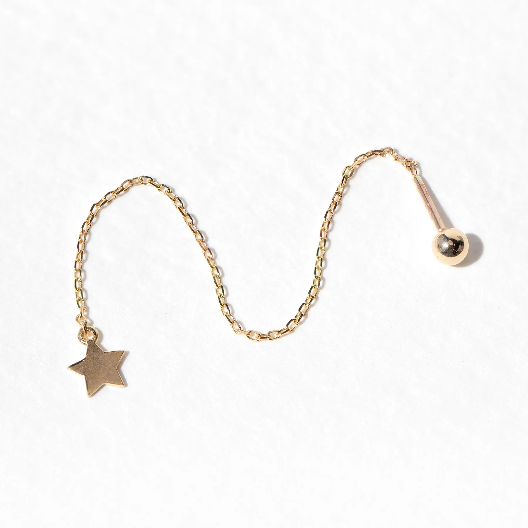 Fine Star Threader Earring