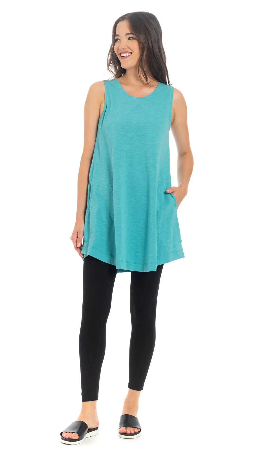 Flair Tunic - turquoise - organic cotton