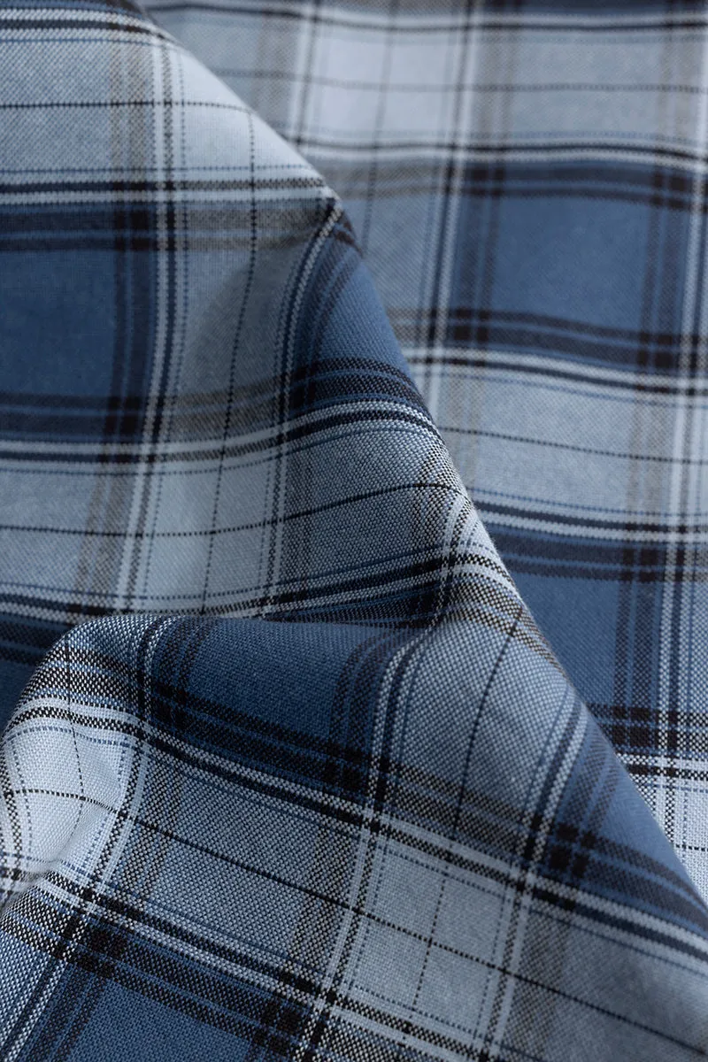 Gazing Grid Blue Checks Shirt