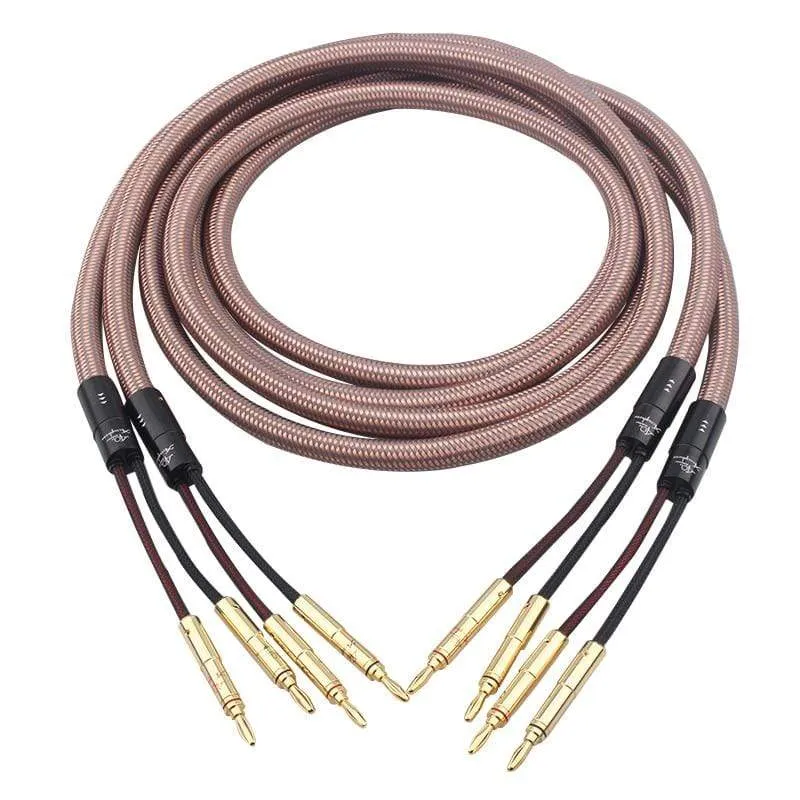 Grey Knight 40th Anniversary Edition HiFi Golden Voice Pure Copper Speaker Cable Main Audio Center Cable High Current