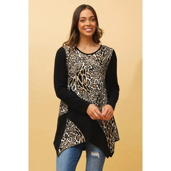 HARLOW ANIMAL PRINT HANKY TUNIC