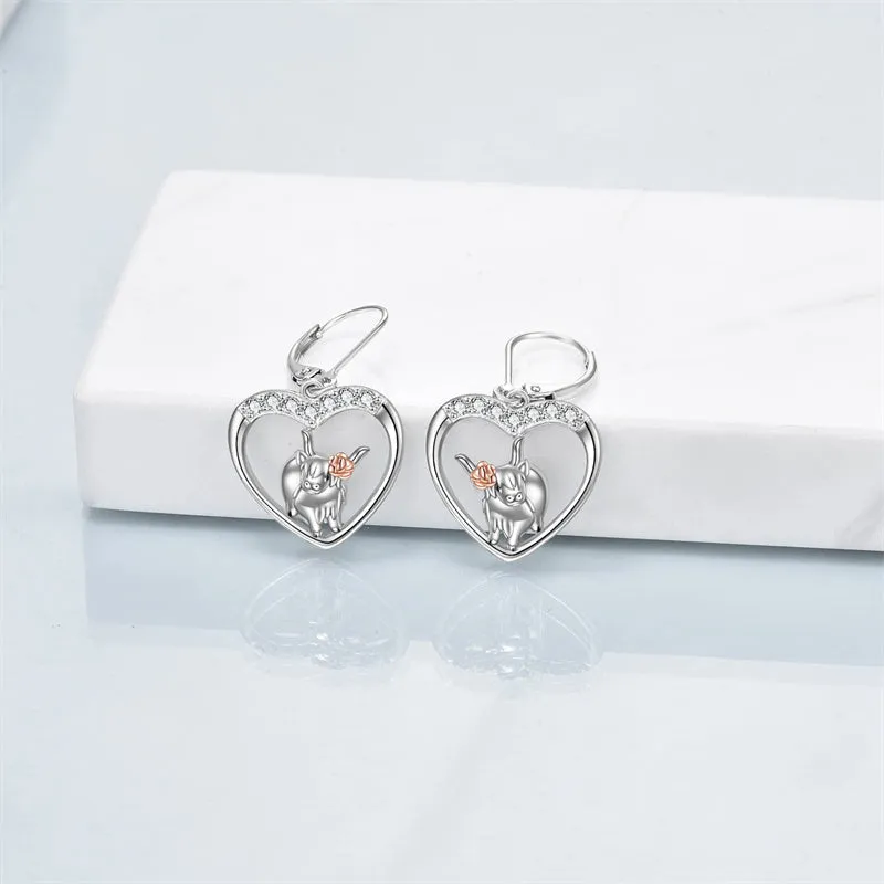 Highland Cow Earrings 925 Sterling Silver Western Cow Head Earrings Scottish Highland Cow Jewelry Gifts for Women