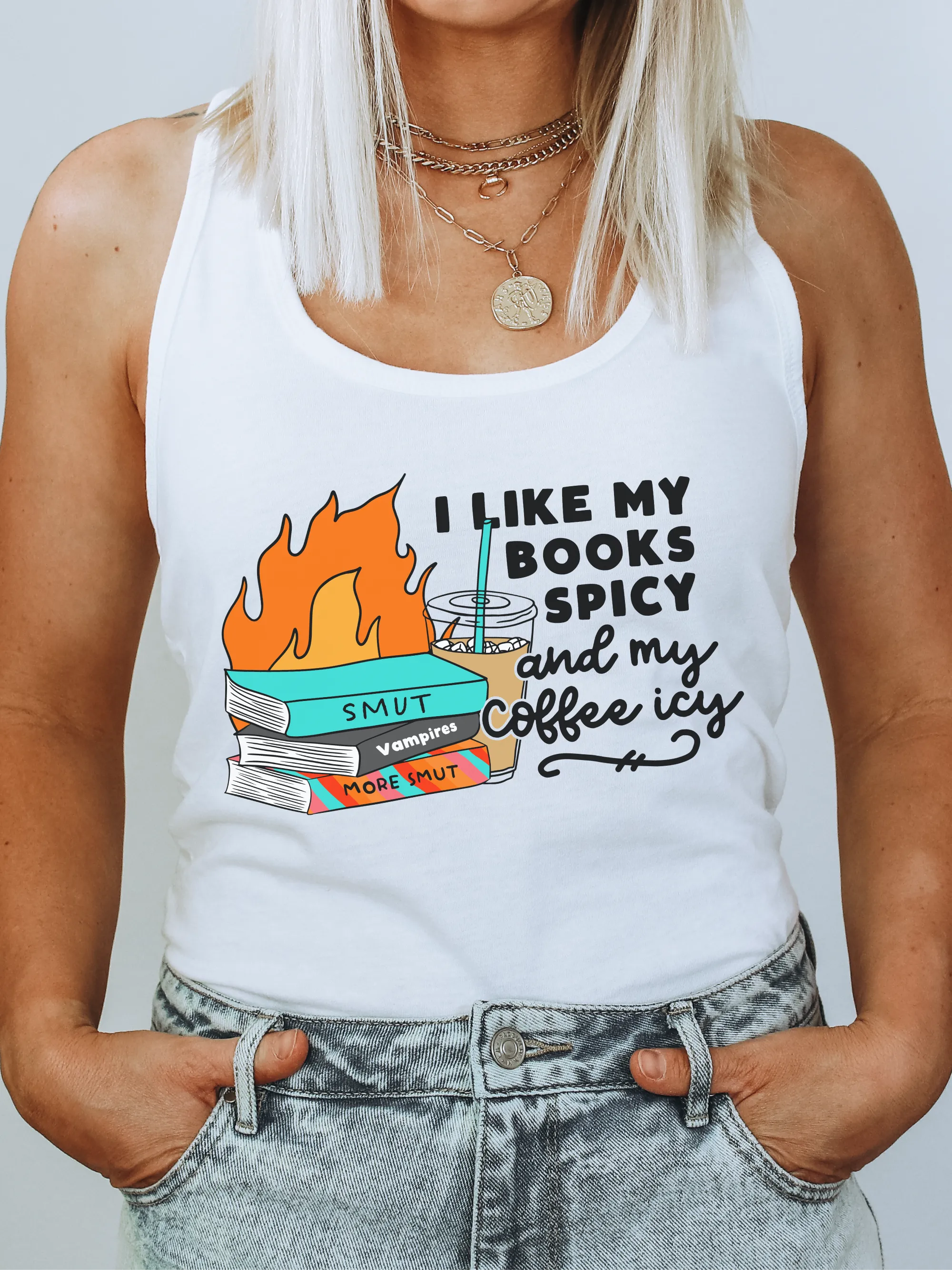 I like My Books Spicy And My Coffee Icy