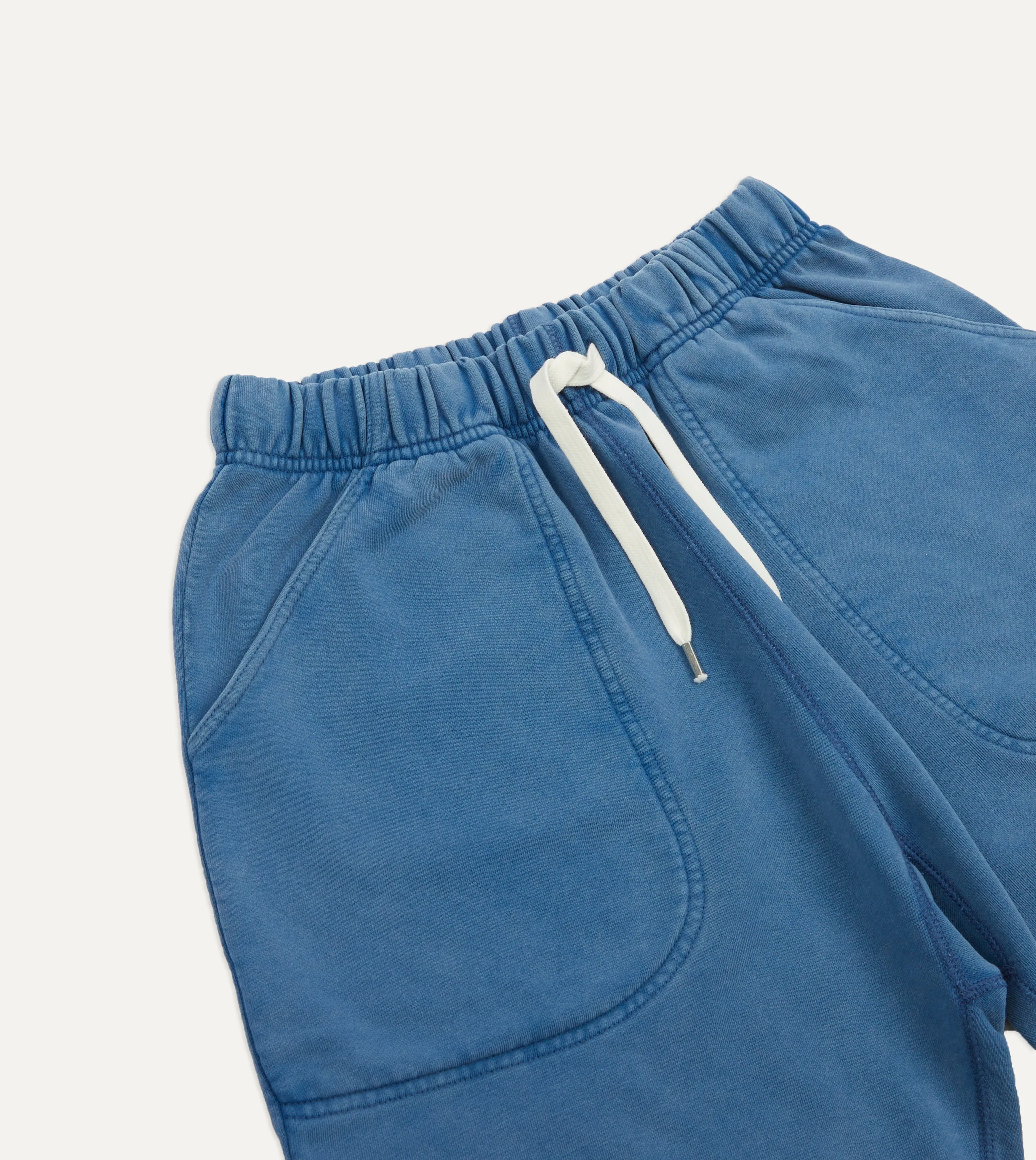 Indigo Cotton Jogging Shorts