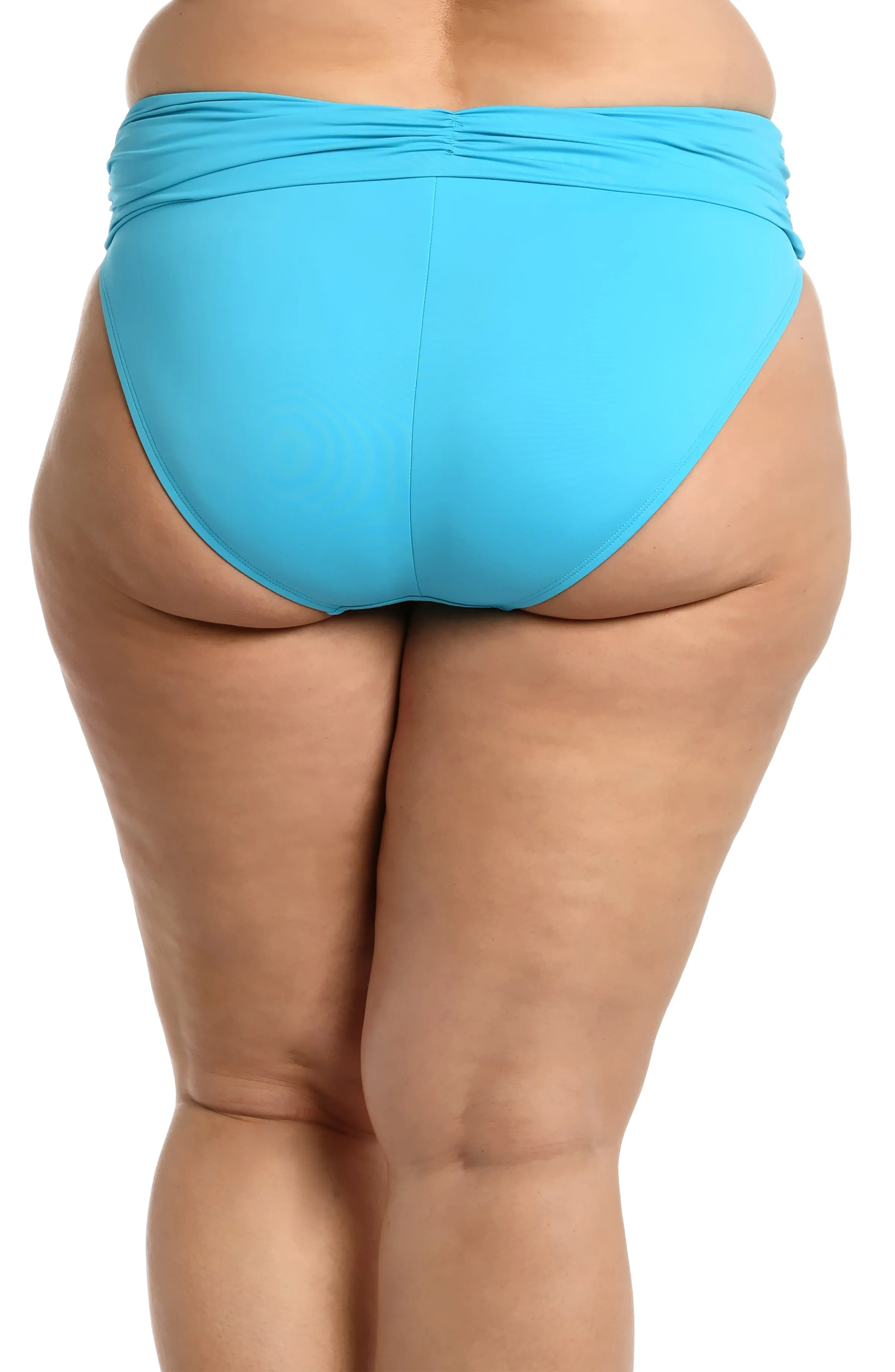 Island Goddess Shirred Band Hipster Bottom - Azul - FINAL SALE