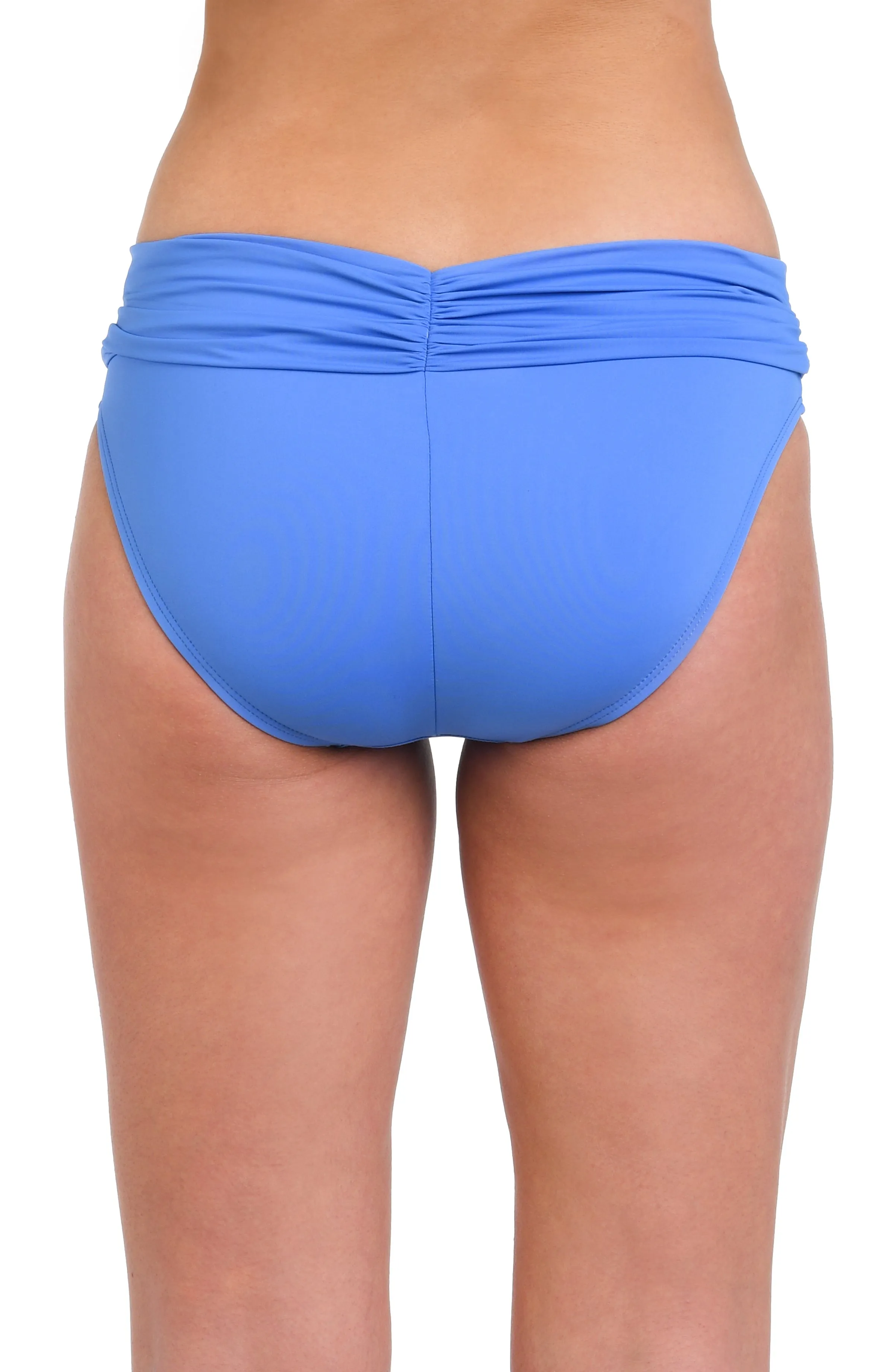 Island Goddess Shirred Band Hipster Bottom - Chambray