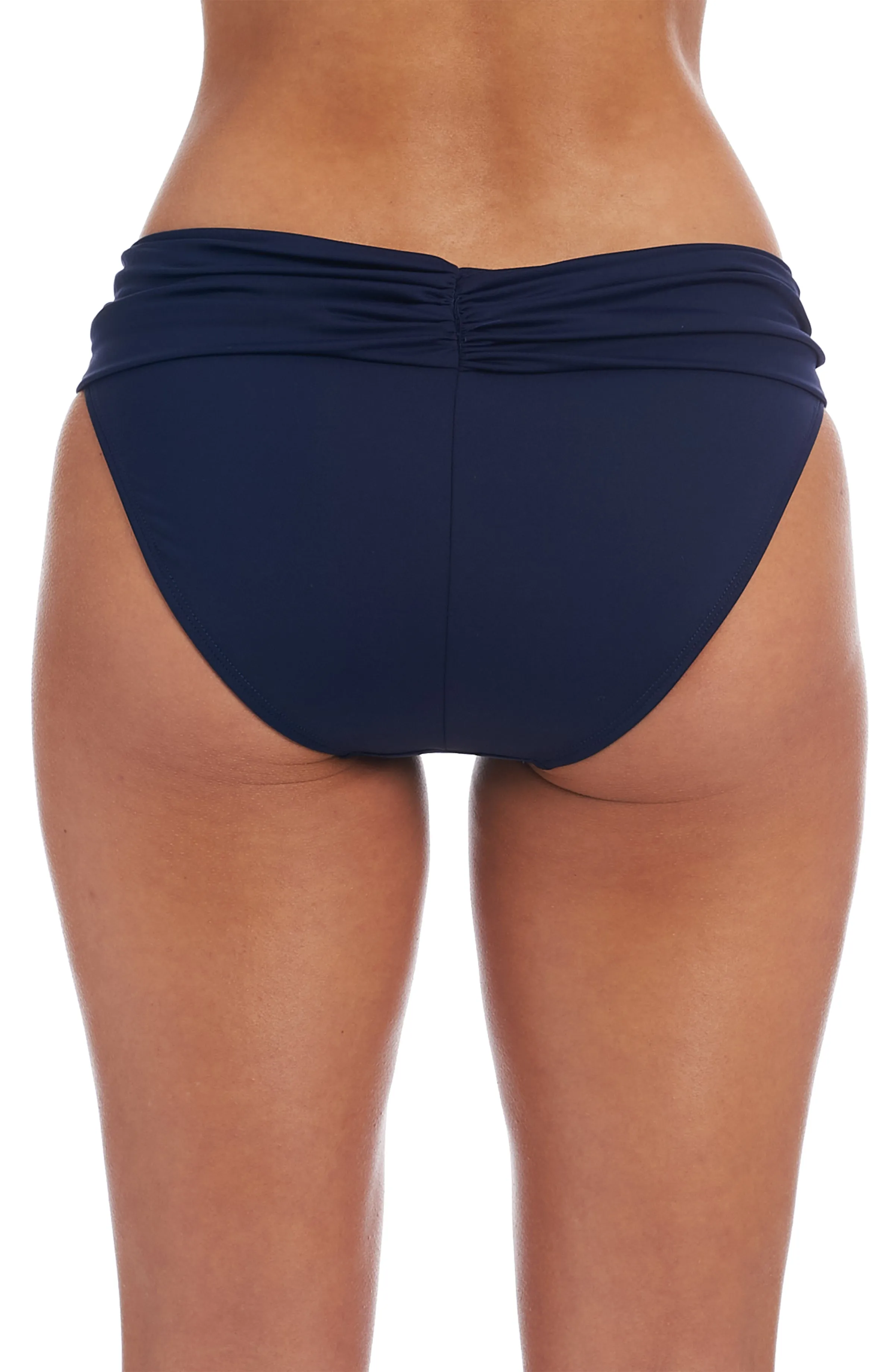 Island Goddess Shirred Band Hipster Bottom - Indigo