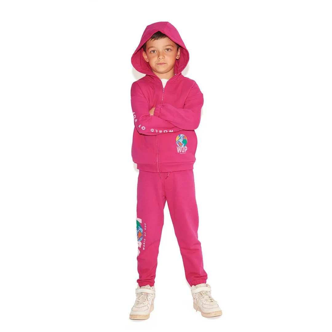 Jogging jacket for children in organic cotton