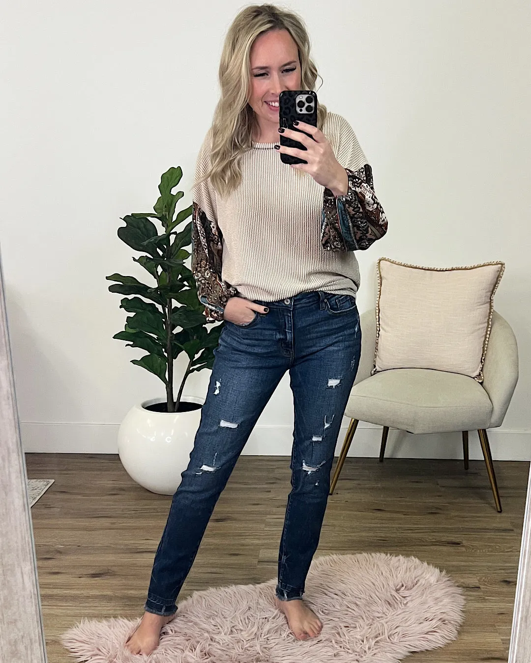 KanCan Esther Released Hem Distressed Skinny Jeans