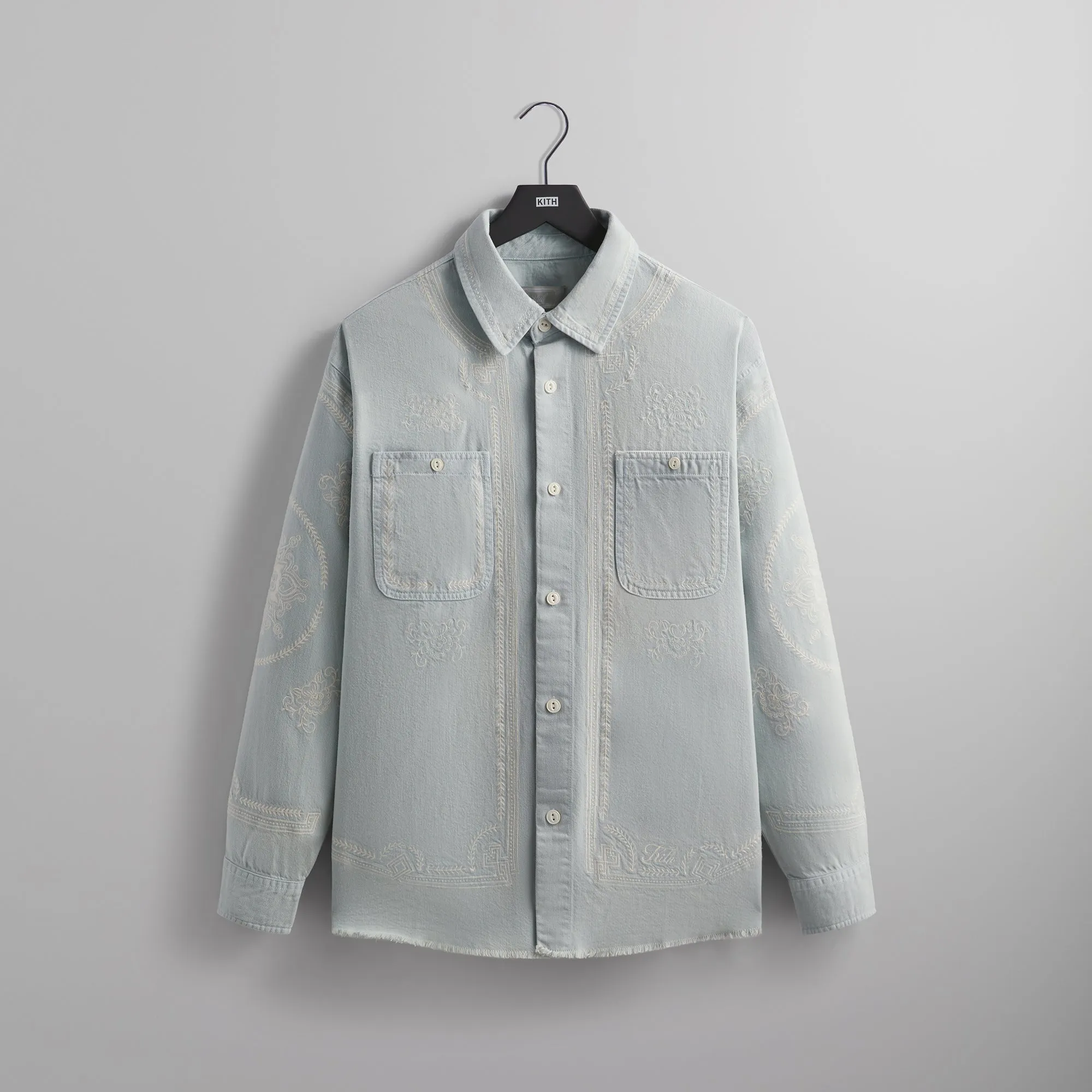 Kith Raw Hem Denim Apollo Shirt - Breath