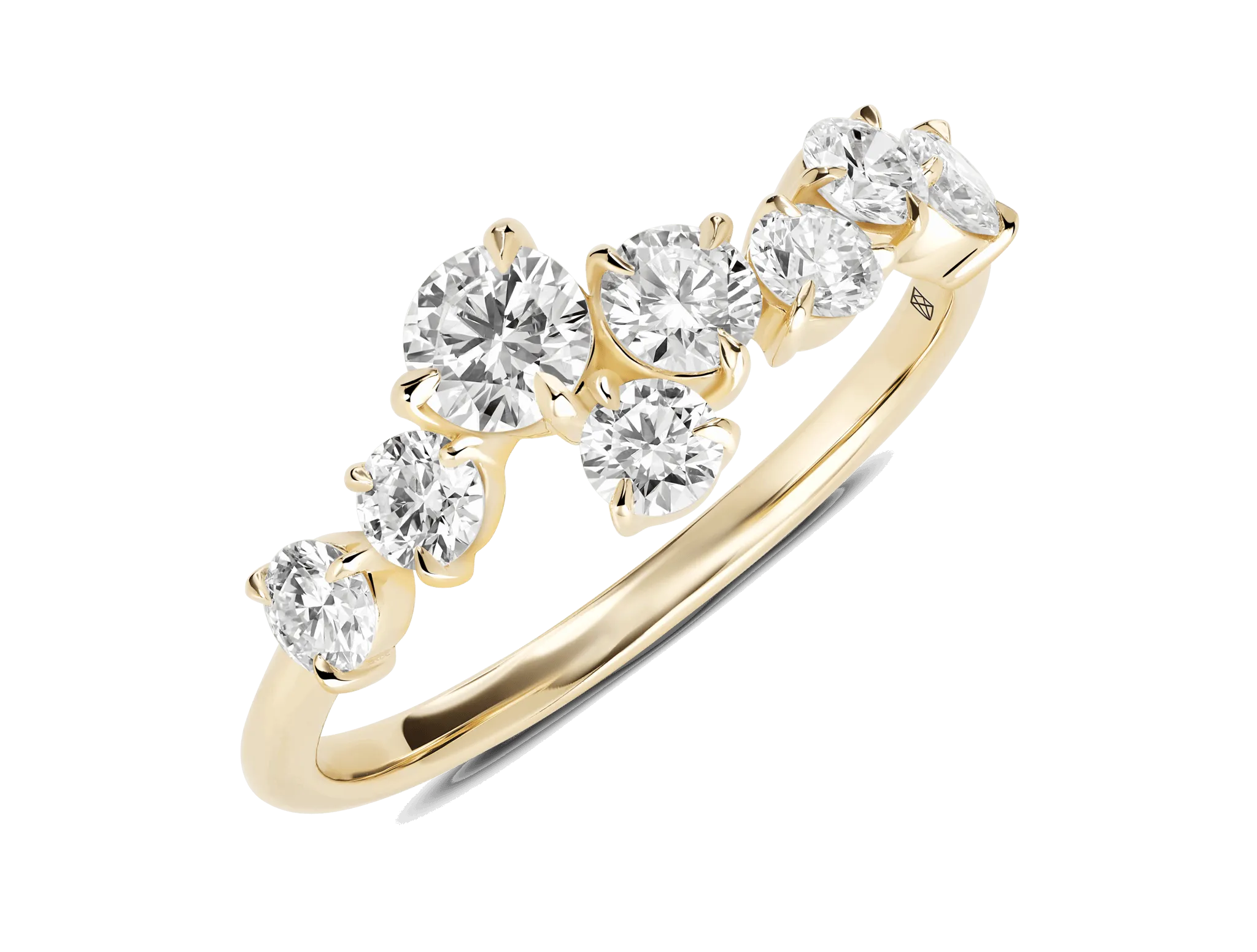 Lab-Grown Diamond 1ct. tw. Round Brilliant Constellation Ring | White