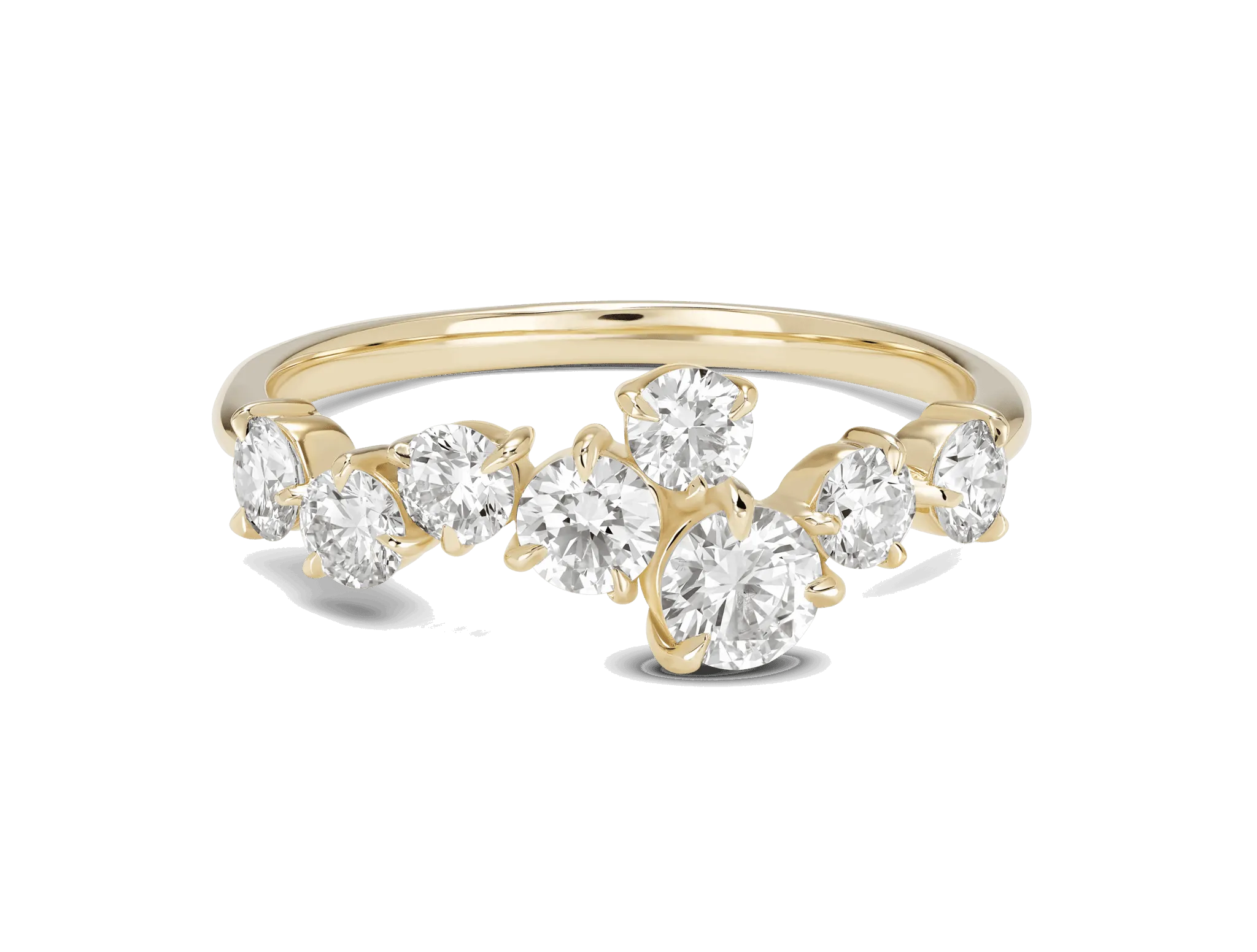 Lab-Grown Diamond 1ct. tw. Round Brilliant Constellation Ring | White